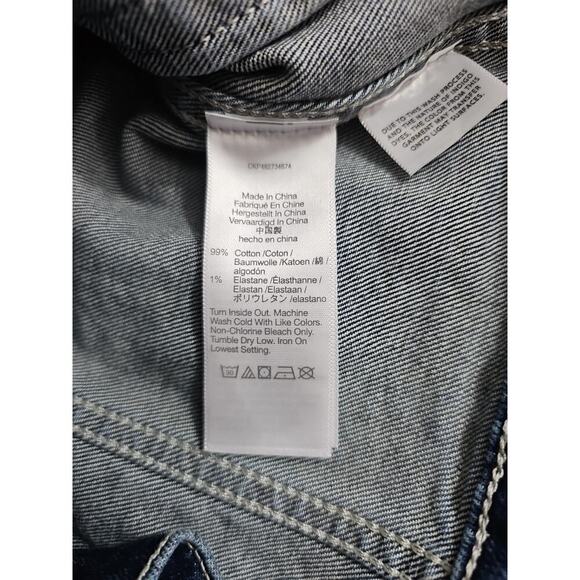 MADEWELL ~Woman Size S~ Blue Denim Vest Button-Up, Pockets NWT. - Picture 10 of 13